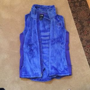 North Face blue vest